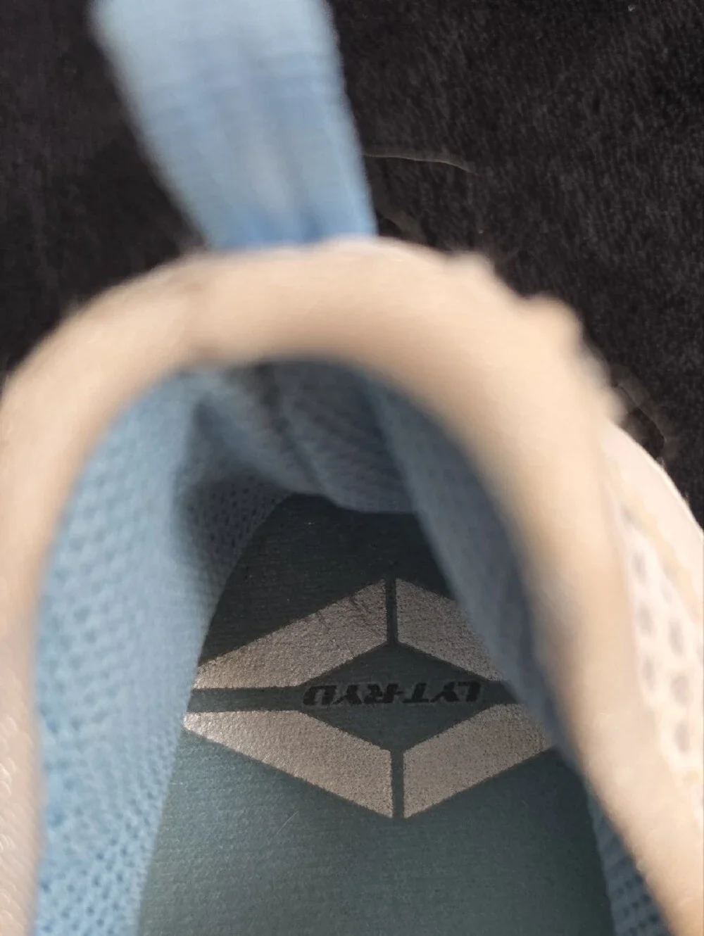 White Mary Jane Sneakers with Light Blue Accents